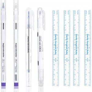 Hot Sale Purple Medical Eyebrow Marker Pen Surgical Skin Safe Marker Pen